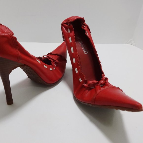 DUMOND Red High Heels Size 5 - Picture 6 of 16